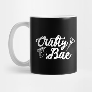 Crafty Bae Glue Gun Scissors Gift for Crafters Mug